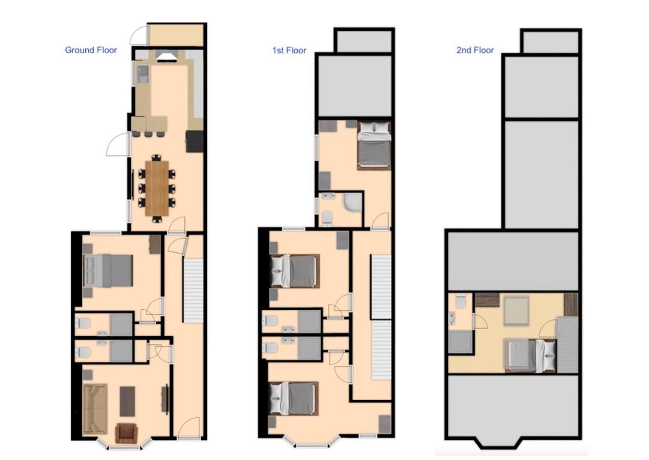 Central 5 Bedroom Townhouse Perfectly Located 2 Mins Walk From The Train Station Chester Dış mekan fotoğraf